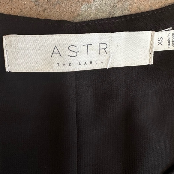 ASTR the Label Lace-Up Bell Sleeve Shift Black Mini Dress - Picture 6 of 8